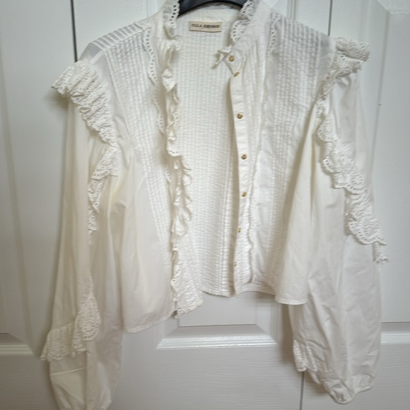 Ulla Johnson beautiful lace crop blouse/shirt, pre-loved , gently used. - Picture 13 of 13